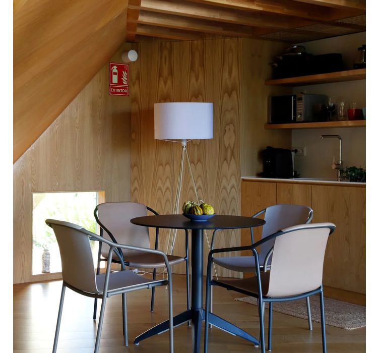 Стол QUATRO FOLD ø 70 WHITE-WHITE3
